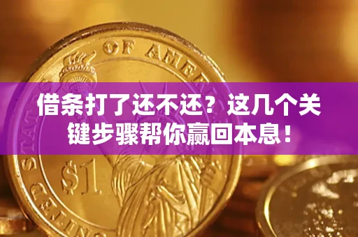 济南借条打了还不还？这几个关键步骤帮你赢回本息！