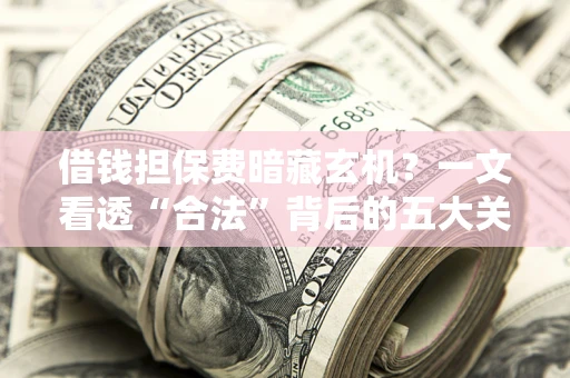 济南借钱担保费暗藏玄机？一文看透“合法”背后的五大关键陷阱