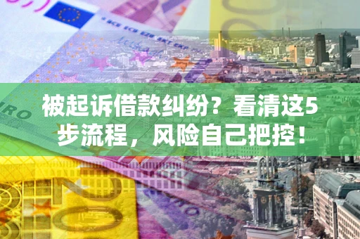 济南被起诉借款纠纷？看清这5步流程，风险自己把控！