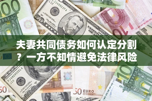 济南夫妻共同债务如何认定分割？一方不知情避免法律风险必看！